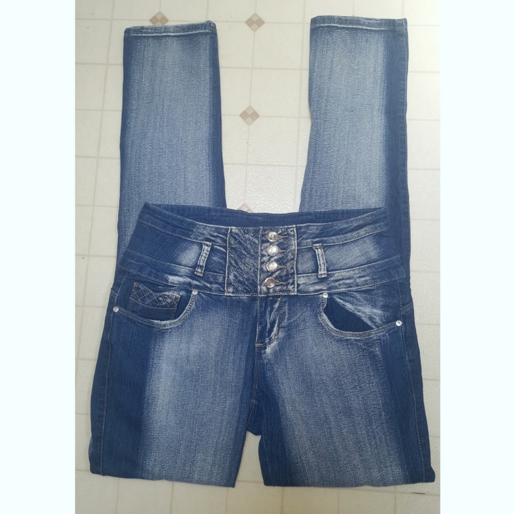 High Waisted Regular Skinny GoGo Star Jeans 9